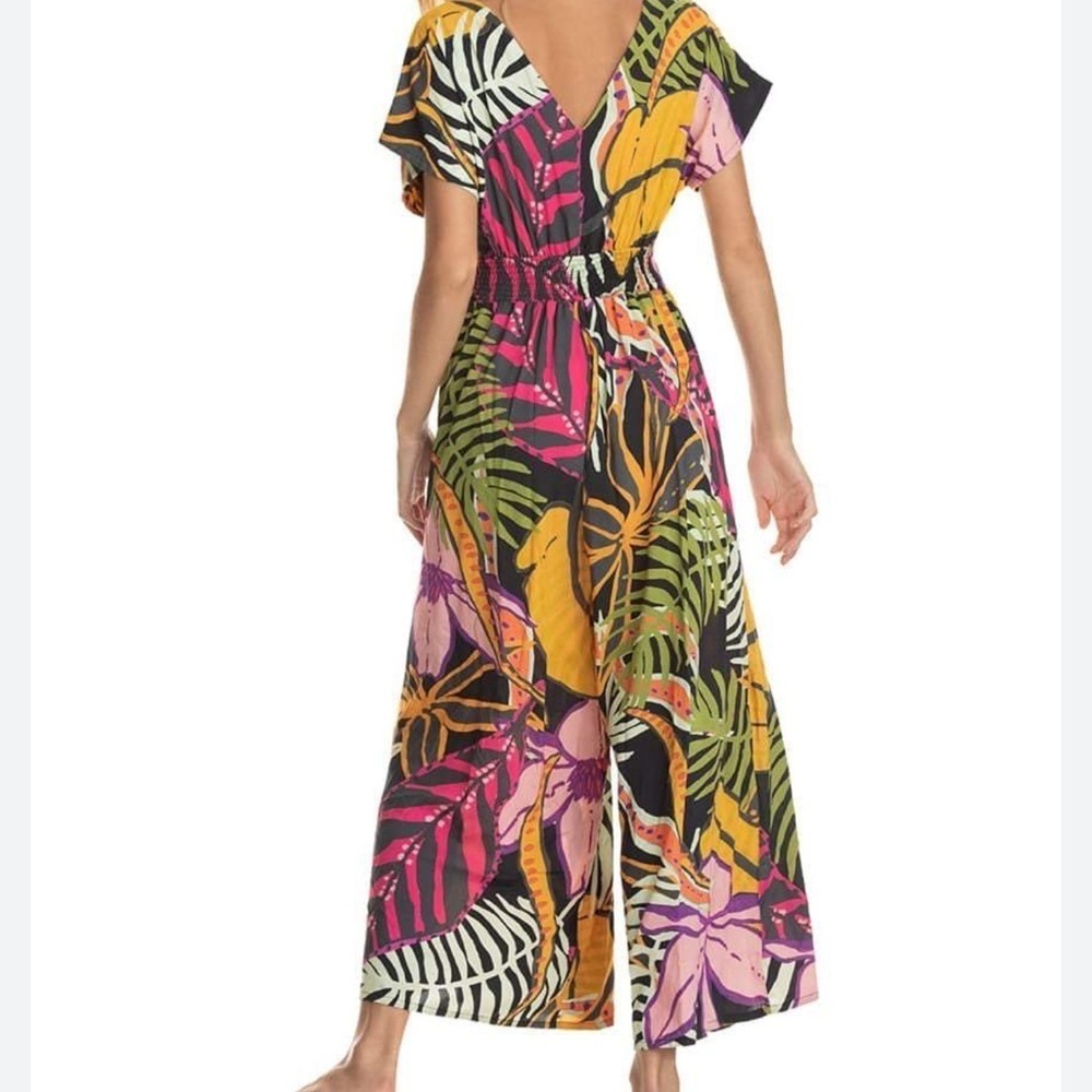 Maaji Vibrant Leaf Print Jumpsuit
